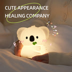 Satsus® Squishy Silicone Koala LED Night Light - Perfect Gift for Kids and Girls