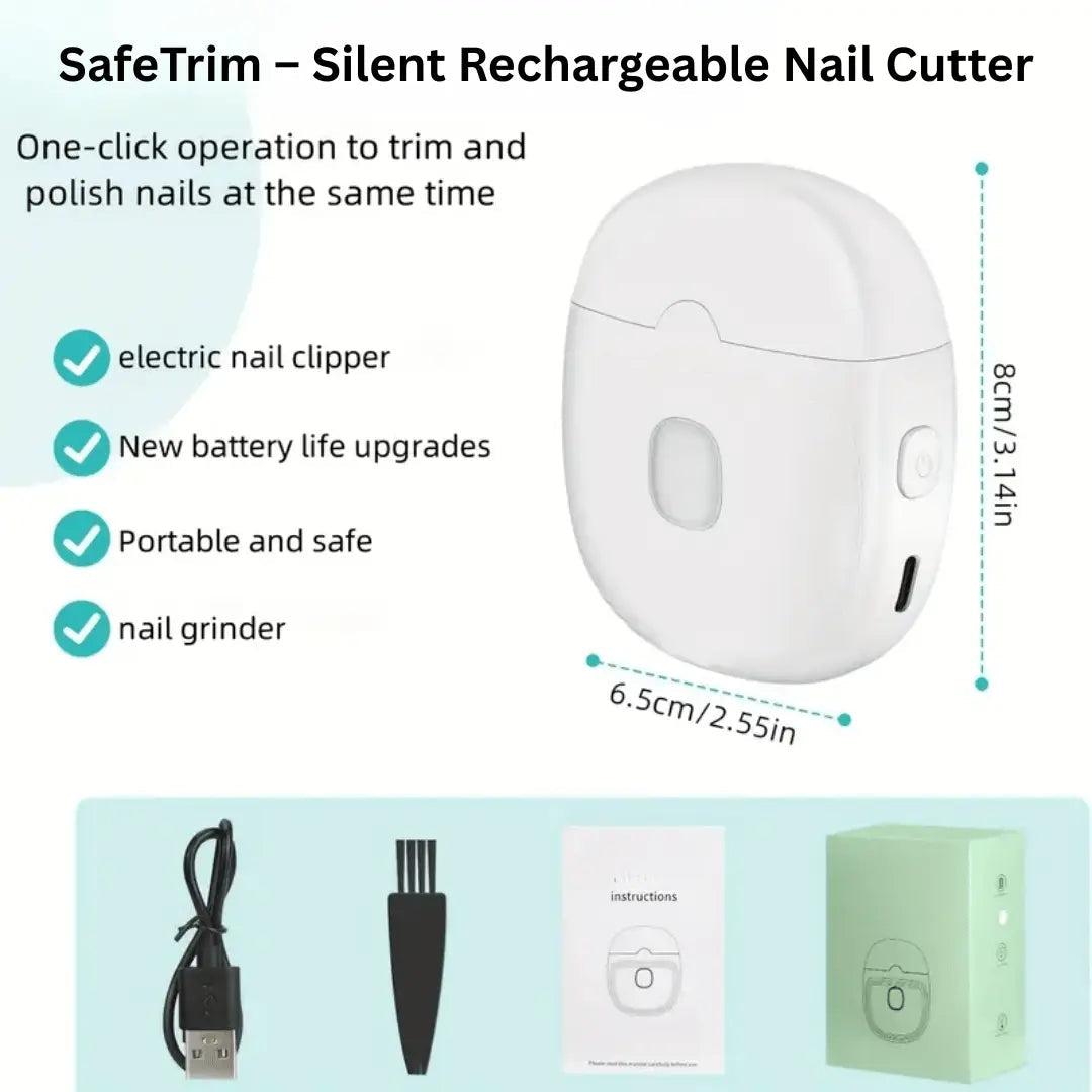 SafeTrim – Silent Rechargeable Nail Cutter