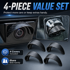 Four-piece car camera rain cover set