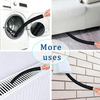 Dryer Vent Cleaner Kit — Flexible, Rotating Brush, Lint Remover, Duct Brush, Extendable, Power Drill Attachment