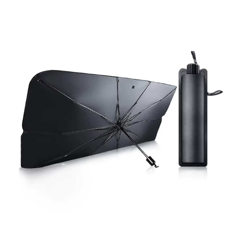 Car Windshield Sunshade — Foldable UV Protection, Reflective, Universal Fit, Heat Blocker, Easy Install