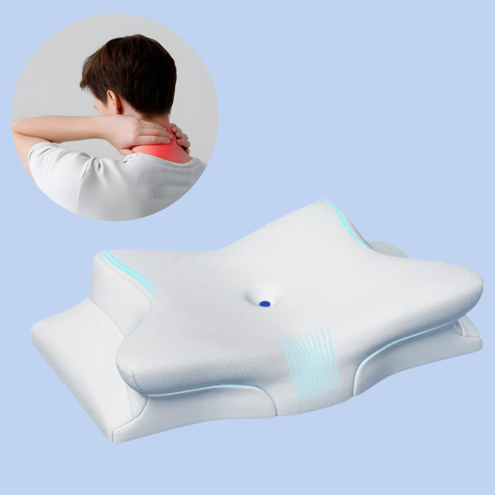 Satsus| Cervical Pillow for Neck Pain Relief – Orthopedic Memory Foam Neck Support Pillow for Cervical, Shoulder & Back Alignment