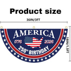 America 250 Celebration Fan Flag