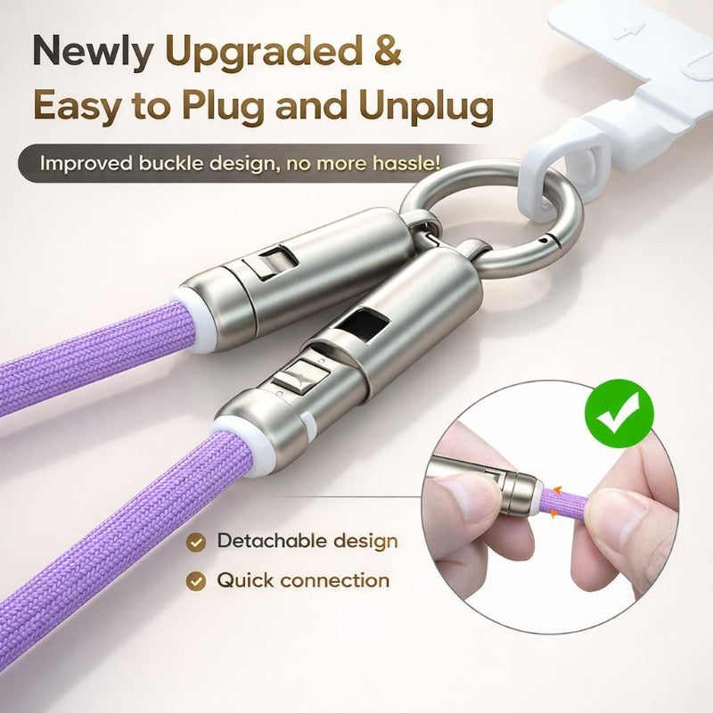 Wearable Charging Wrist Lanyard