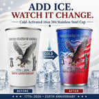 Pour Cold Beer & Watch Hidden Patriotic Design Reveal | Magic Color Changing Cup