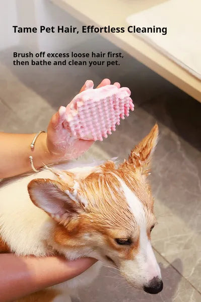 Satsus Bath Brush — Soothing Rubber Shampoo Scrubber