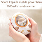 Space Capsule Hand Warmer Power Bank