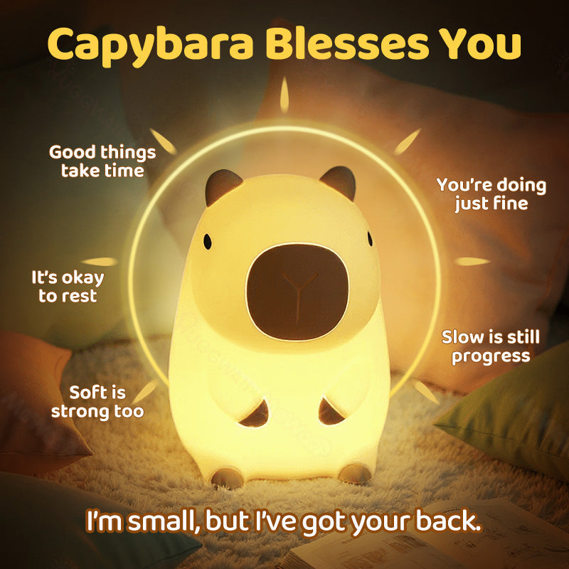 Satsus® Capybara with Keychain Bundle Squishy Night Light - Perfect Gift