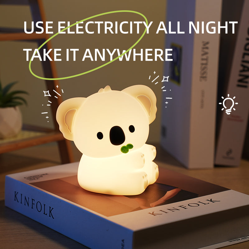 Satsus® Squishy Silicone Koala LED Night Light - Perfect Gift for Kids and Girls