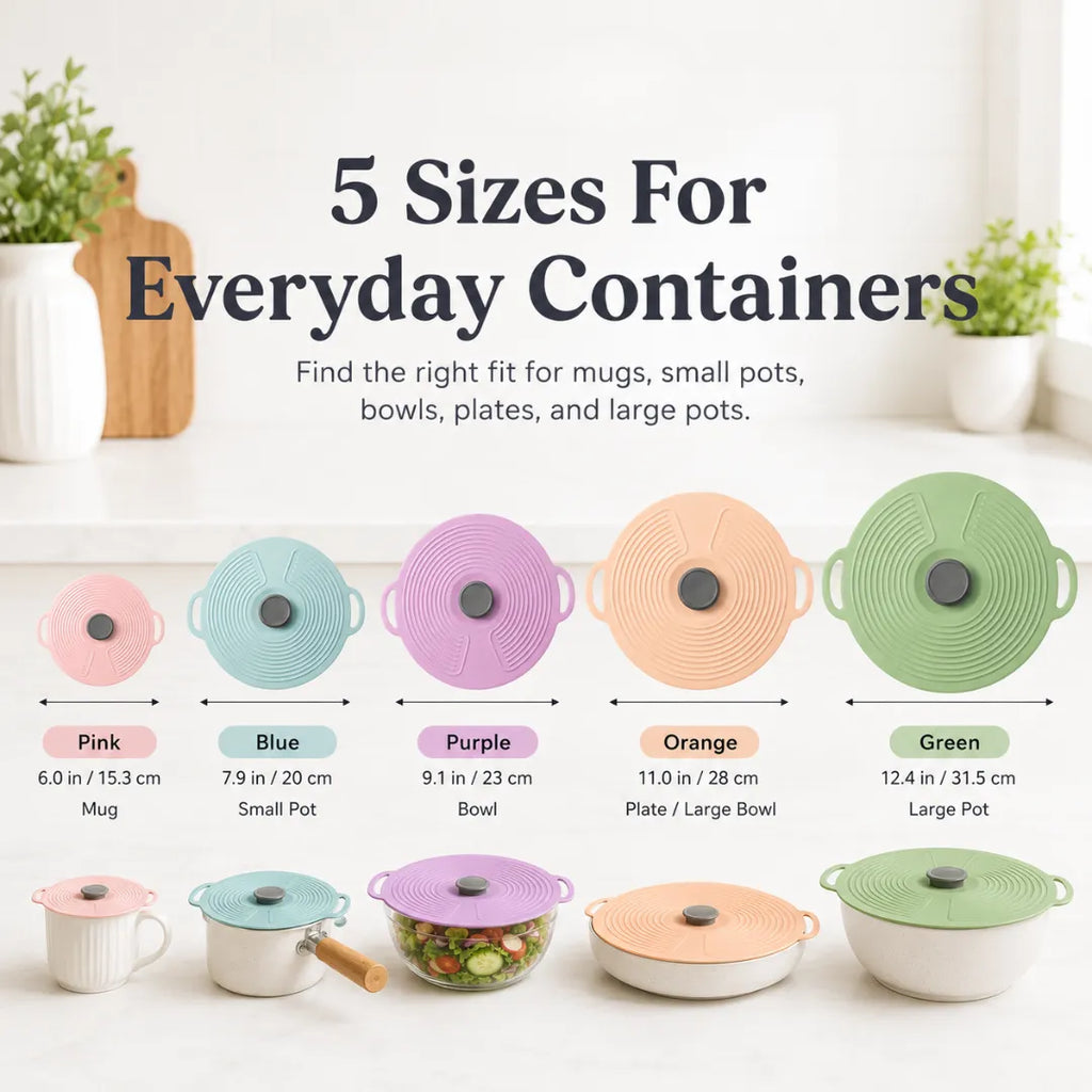 Reusable Silicone Food Lids