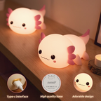 Satsus® Axolotl Cute Squishy Night Light - Perfect Gift