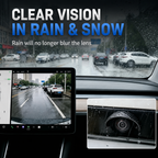 Four-piece car camera rain cover set