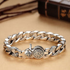 Vintage Sanskrit Cuban Link Bracelet