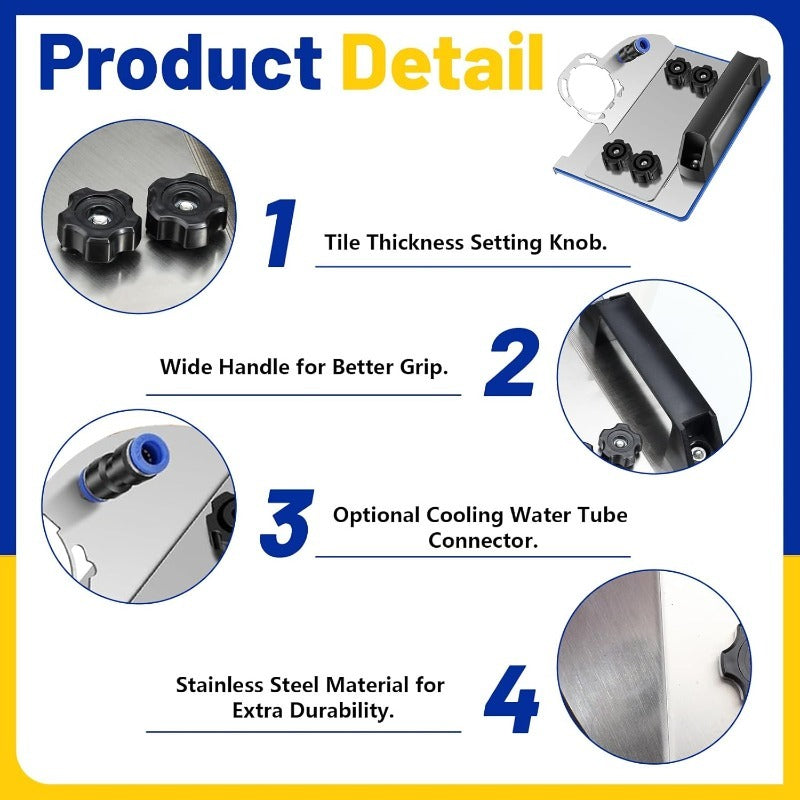 Precise 45° Tile Chamfer Tool