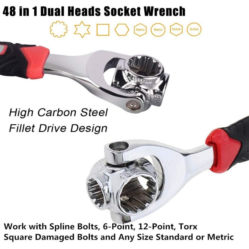 High-Carbon Steel Multi-Wrench