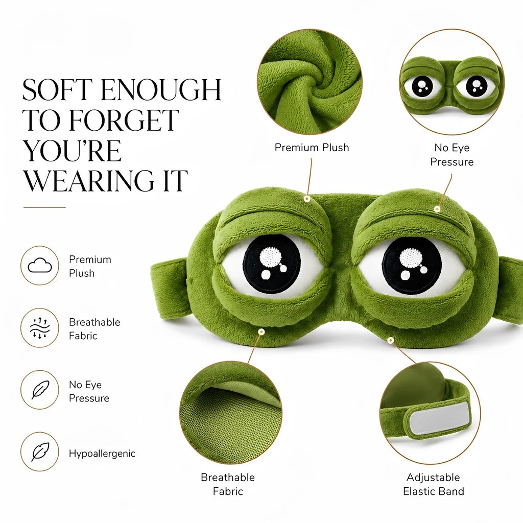 3D FROGGYSNAP - PLUSH SLEEP MASK