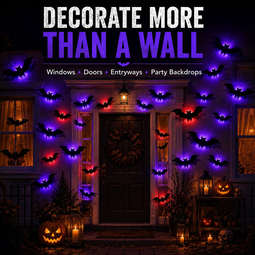 3D LED Flying Bat Wall Decor