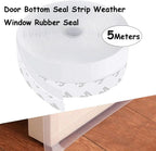 Door Weather Stripping — Self-Adhesive, Soundproof, Draft Stopper, Gap Blocker, Noise Reduction