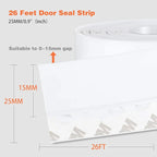 Door Weather Stripping — Self-Adhesive, Soundproof, Draft Stopper, Gap Blocker, Noise Reduction