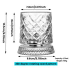 Whiskey Glass — Spinning, Crystal, Elegant, Unique, Modern, Luxury