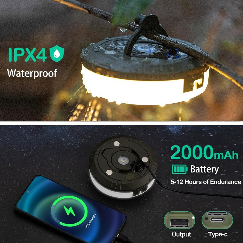2-in-1 Camping Lantern String Combo
