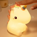 Satsus® Squishy Silicone Unicorn LED Night Light - Perfect Gift for Kids and Girls