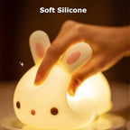 Satsus® Squishy Silicone Lazy Rabbit LED Night Light - Perfect Gift for Kids and Girls