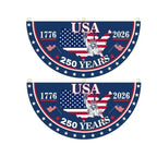 USA 250th Anniversary Flag Half Round Banner