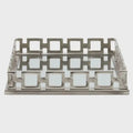 Small Square Nickel Mirrored Tray