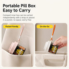 Compact Divided Pill Case