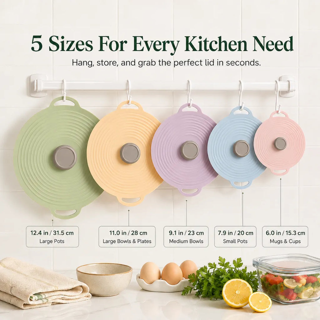 Reusable Silicone Food Lids