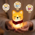 Satsus® Corgi Puppy Adorable Squishy Silicone  LED Night Light - Perfect Gift for Kids and Girls