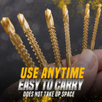 Satsus| Titanium-coated high-speed steel bits with tags (6 pcs.)