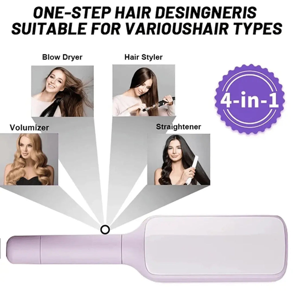 SilkyCare 4-in-1 Self-Cleaning Hairbrush