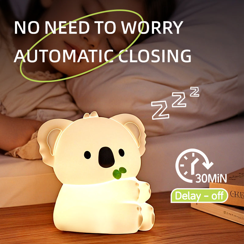 Satsus® Squishy Silicone Koala LED Night Light - Perfect Gift for Kids and Girls