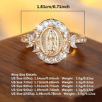 Radiant Virgin Mary Ring