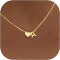 Heart Initial Necklace