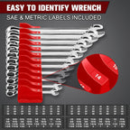 Magnetic Wrench Organizer Set