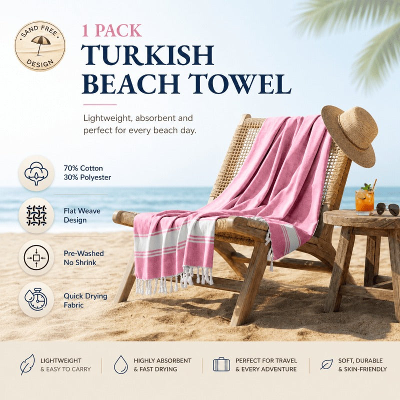 Sand-Free Turkish Beach Towel