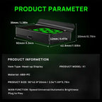 GPS Head-Up Display for Cars – Digital MPH Speedometer with HUD Projection