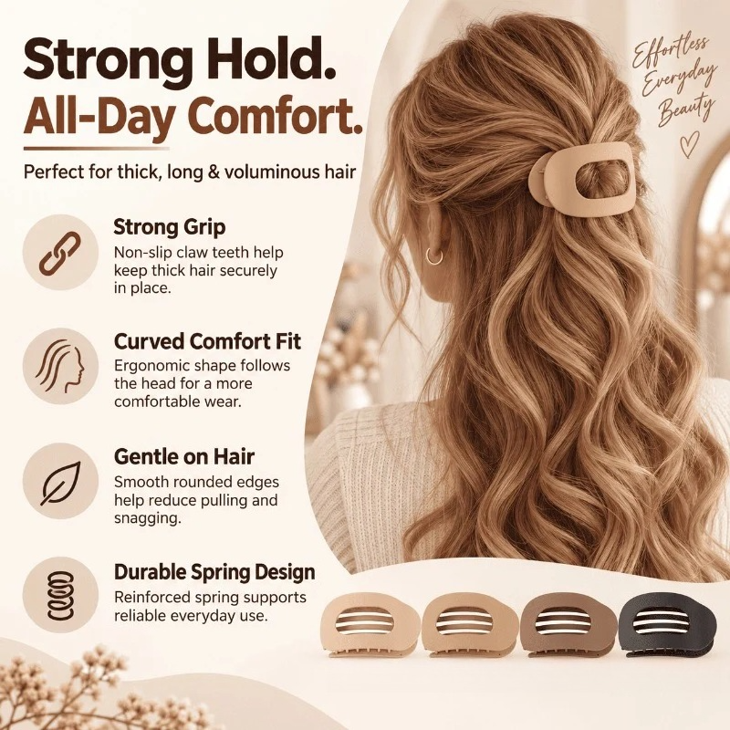 Solid Color Hair Clip