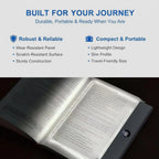 LED Book Reading Light — Portable, Rechargeable, Adjustable Brightness, Clip-On, Eye-Caring, Flexible Neck