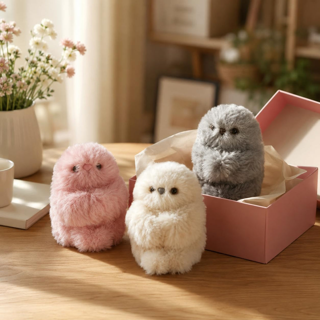 Cute AI shy Emotional companionship robot doll bag charm plush toy
