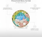DIY Preserved Moss Art Kit with Bamboo Frame