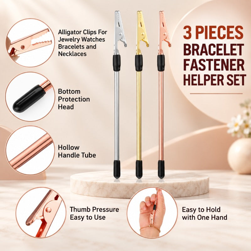 One-Hand Jewelry Fastener