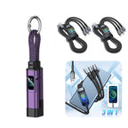 4-in-1 Digital Display Keychain Charging Cable