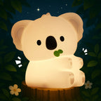 Satsus® Squishy Silicone Koala LED Night Light - Perfect Gift for Kids and Girls