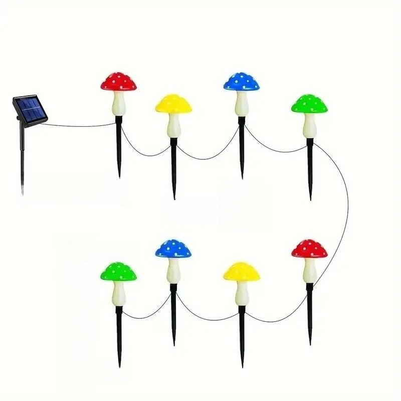 Whimsical Solar Mushroom Lights