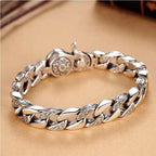 Vintage Sanskrit Cuban Link Bracelet