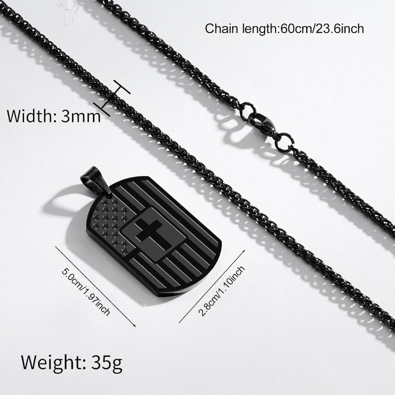 Be Strong Courageous Necklace